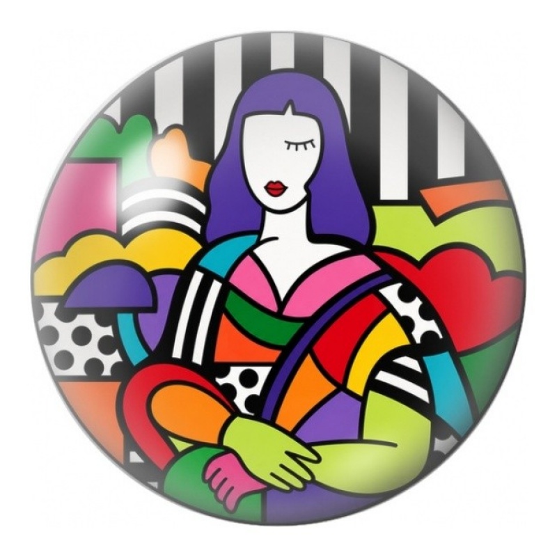 Cabochon en Verre Illustré Femme Assise Cubiste 12 à 25mm