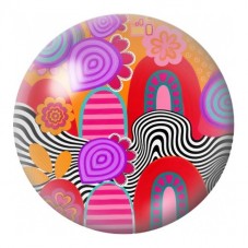 Cabochon en Verre Illustré Arches Pop Fleuries 12 à 25mm pour la Création de Bijoux Fantaisie - DIY
