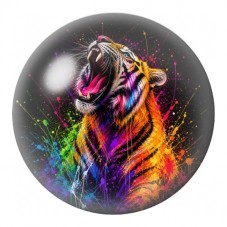 Cabochon en Verre Illustré Cheval aux Éclats de Couleur 12 à 25mm pour la Création de Bijoux Fantaisie - DIY