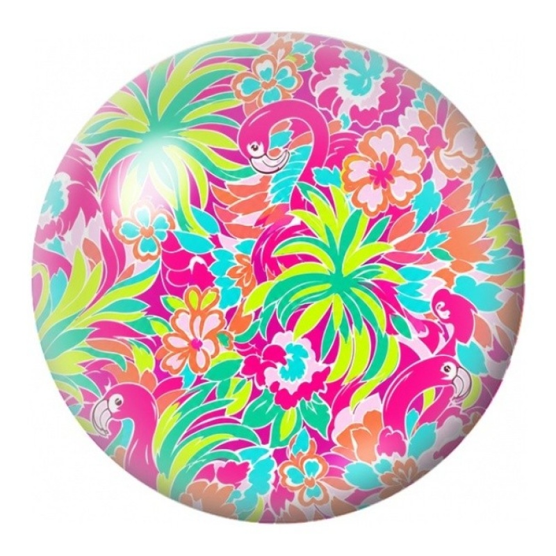 Cabochon en Verre Illustré Fleurs Tropicales Roses 12 à 25mm