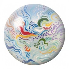 Cabochon en Verre Illustré Marbrures Océanes Pastel 12 à 25mm pour la Création de Bijoux Fantaisie - DIY