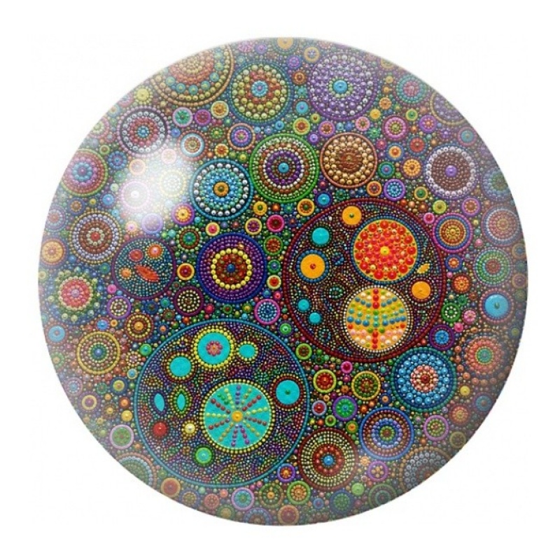 Cabochon en Verre Illustré Constellation Aborigène 12 à 25mm