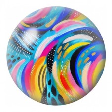 Cabochon en Verre Illustré Courants de Peinture Colorés 12 à 25mm pour la Création de Bijoux Fantaisie - DIY