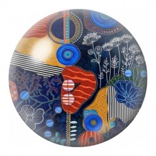 Cabochon en Verre Illustré Composition Musicale Abstraite 12 à 25mm pour la Création de Bijoux Fantaisie - DIY