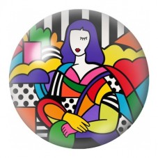 Cabochon en Verre Illustré Femme Pop Art Colorée 12 à 25mm pour la Création de Bijoux Fantaisie - DIY
