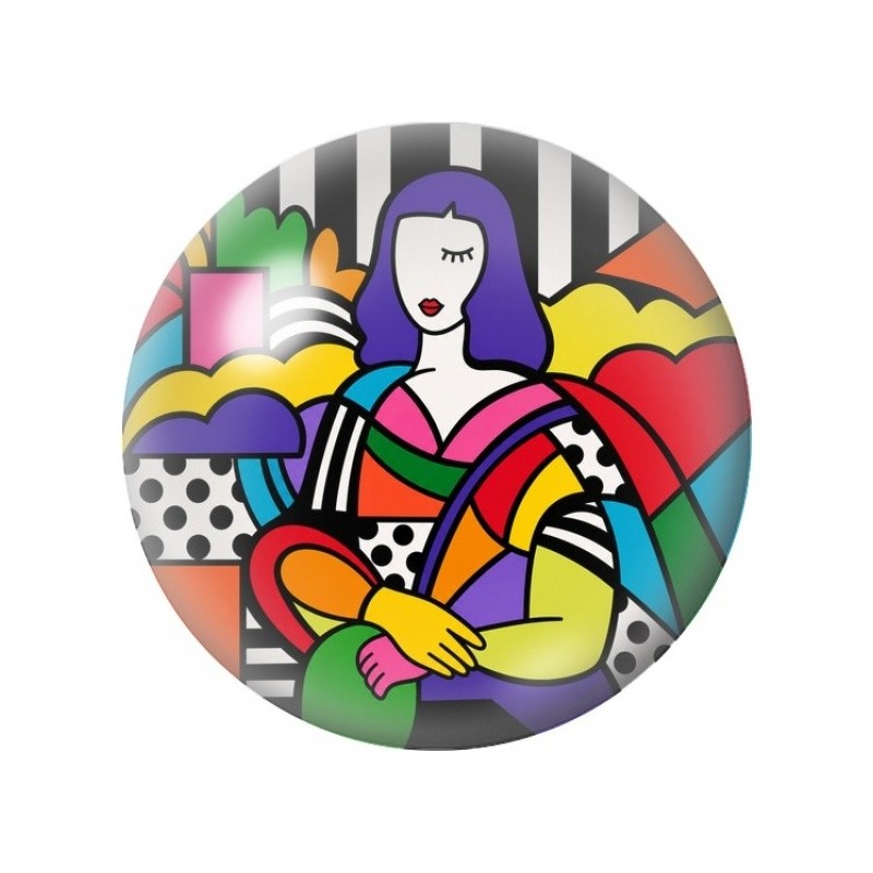 Cabochon en Verre Illustré Femme Pop Art Colorée 12 à 25mm