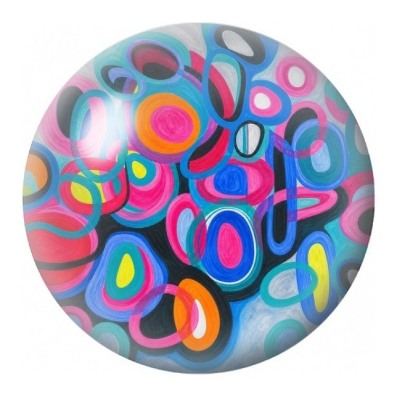 Cabochon en Verre Illustré Galets Abstraits Colorés 12 à 25mm