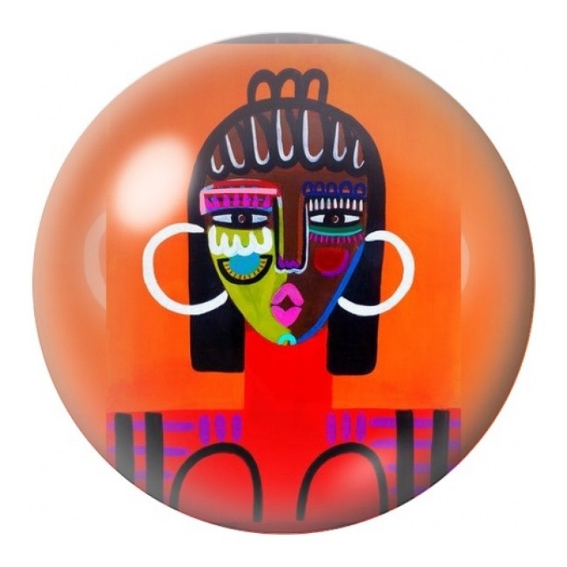 Cabochon en Verre Illustré Masque Africain Pop 12 à 25mm