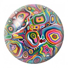 Cabochon en Verre Illustré Cellules Psychédéliques 12 à 25mm pour la Création de Bijoux Fantaisie - DIY