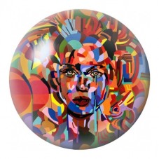 Cabochon en Verre Illustré Portrait Masculin Mosaïque 12 à 25mm pour la Création de Bijoux Fantaisie - DIY