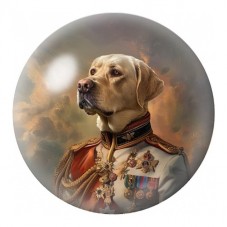 Cabochon en Verre Illustré Labrador Royal Décoré 12 à 25mm pour la Création de Bijoux Fantaisie - DIY