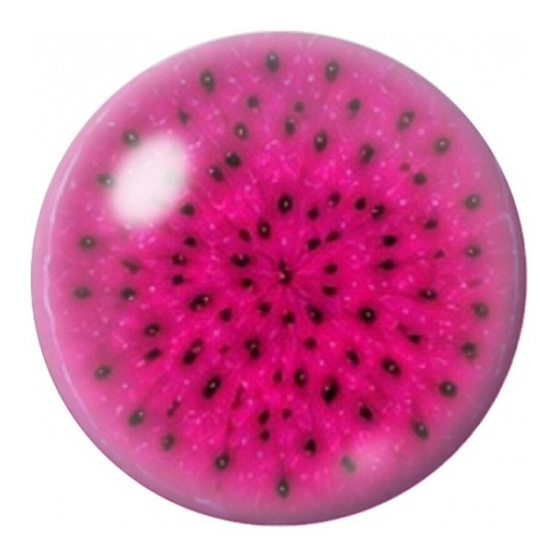 Cabochon en Verre Illustré Tranche de Fruit du Dragon Rose 12 à 25mm