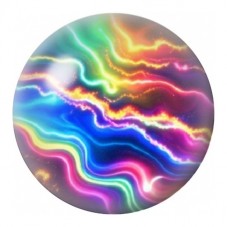 Cabochon en Verre Illustré Marbre Néon à la Faille Dorée 12 à 25mm pour la Création de Bijoux Fantaisie - DIY