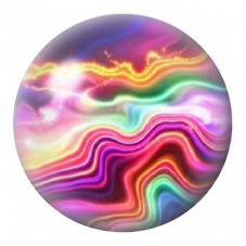 Cabochon en Verre Illustré Marbre Néon aux Strates Roses 12 à 25mm pour la Création de Bijoux Fantaisie - DIY
