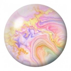 Cabochon en Verre Illustré Marbre Pastel au Nuage Lavande 12 à 25mm pour la Création de Bijoux Fantaisie - DIY