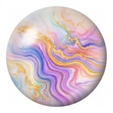 Cabochon en Verre Illustré Marbre Pastel aux Vagues Mauves 12 à 25mm pour la Création de Bijoux Fantaisie - DIY