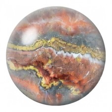Cabochon en Verre Illustré Marbre Terre aux Strates Dorées 12 à 25mm pour la Création de Bijoux Fantaisie - DIY
