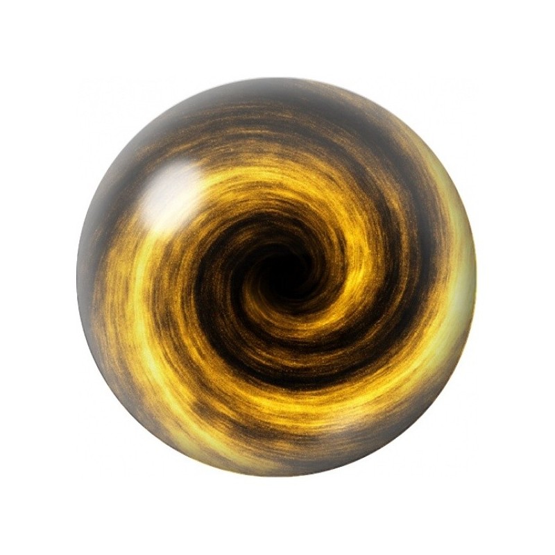 Cabochon en Verre Illustré Tourbillon Doré 12 à 25mm