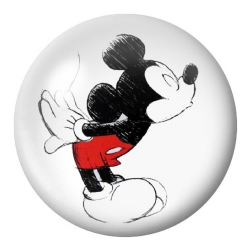 Cabochon en Verre Illustré Mickey Envoyant un Baiser 12 à 25mm