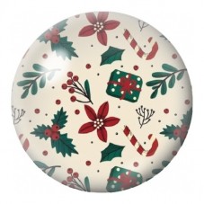 Cabochon en Verre Illustré Petits Motifs de Noël 12 à 25mm pour la Création de Bijoux Fantaisie - DIY