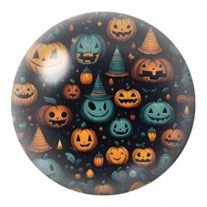 Cabochon en Verre Illustré Motifs d’Halloween 12 à 25mm pour la Création de Bijoux Fantaisie - DIY