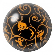 Cabochon en Verre Illustré Arabesques d’Halloween 12 à 25mm pour la Création de Bijoux Fantaisie - DIY