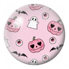 Cabochon en Verre Illustré Motifs Roses d’Halloween 12 à 25mm pour la Création de Bijoux Fantaisie - DIY