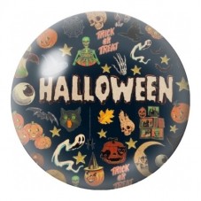 Cabochon en Verre Illustré Typographie Halloween Vintage 12 à 25mm pour la Création de Bijoux Fantaisie - DIY