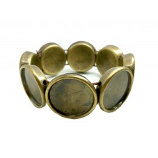 Bracelet Élastique Bronze pour Cabochon 20mm  pour la Création de Bijoux Fantaisie - DIY