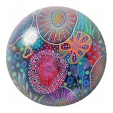 Cabochon en Verre Illustré Jardin Marin Multicolore 12 à 25mm pour la Création de Bijoux Fantaisie - DIY