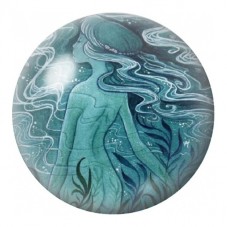 Cabochon en Verre Illustré Poulpe aux Tentacules Turquoise 12 à 25mm pour la Création de Bijoux Fantaisie - DIY