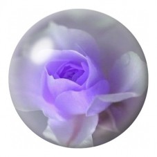 Cabochon en Verre Illustré Rose Lavande 12 à 25mm pour la Création de Bijoux Fantaisie - DIY
