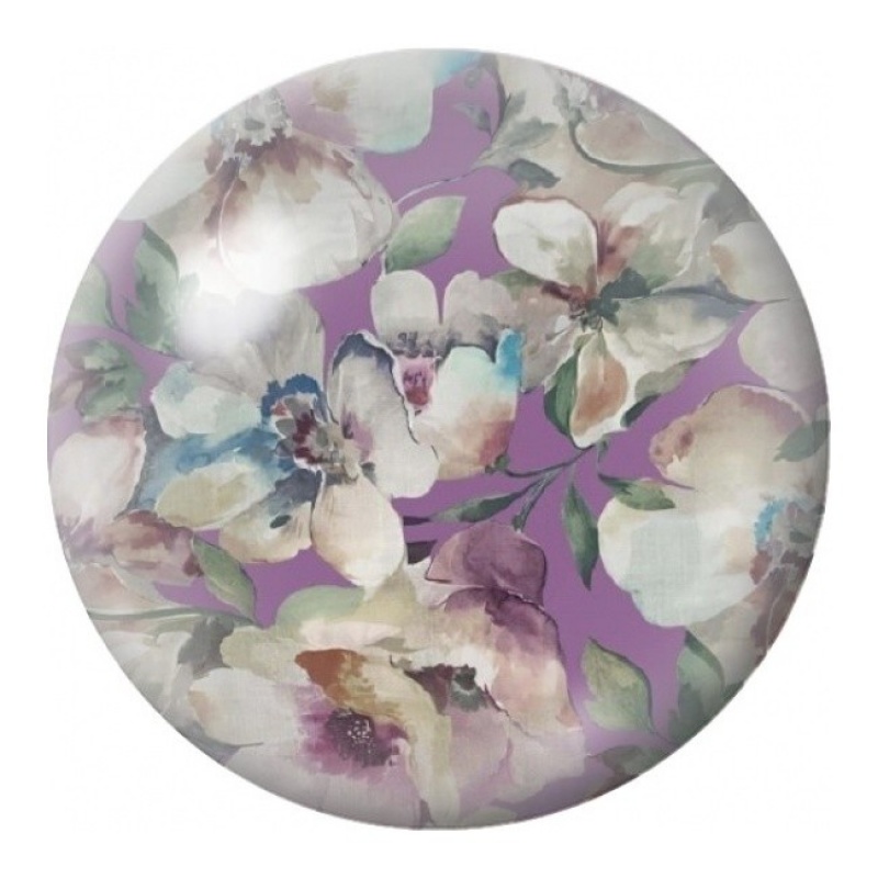 Cabochon en Verre Illustré Hortensias Pastel 12 à 25mm