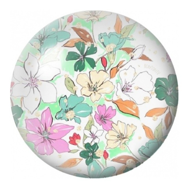Cabochon en Verre Illustré Jardin Botanique Pastel 12 à 25mm