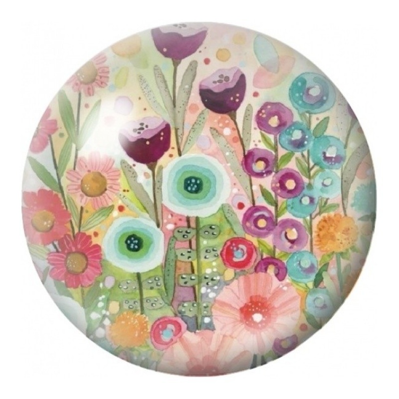 Cabochon en Verre Illustré Jardin Folk Pastel 12 à 25mm