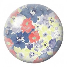 Cabochon en Verre Illustré Bouquet Pastel Multicolore 12 à 25mm pour la Création de Bijoux Fantaisie - DIY