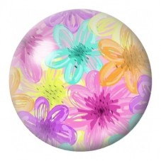 Cabochon en Verre Illustré Marguerites Pastel 12 à 25mm pour la Création de Bijoux Fantaisie - DIY