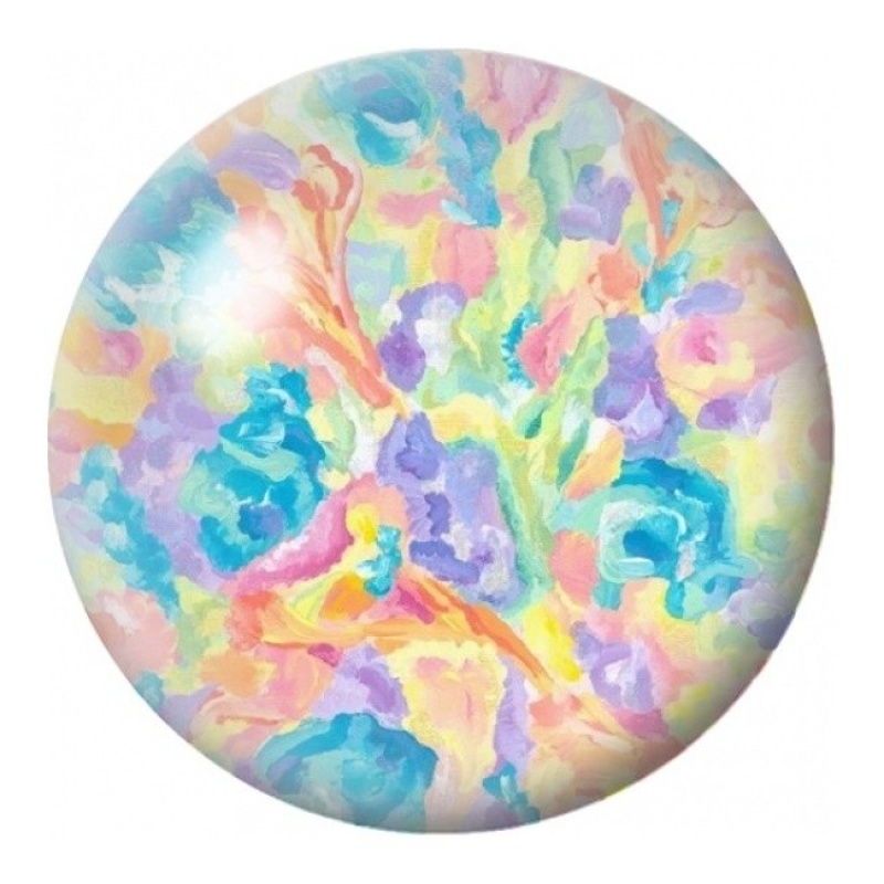 Cabochon en Verre Illustré Jardin Abstrait Pastel 12 à 25mm