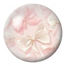 Cabochon en Verre Illustré Nœuds Pastel Satinés 12 à 25mm pour la Création de Bijoux Fantaisie - DIY