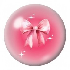 Cabochon en Verre Illustré Nœud Rose Scintillant 12 à 25mm pour la Création de Bijoux Fantaisie - DIY