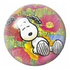 Cabochon en Verre Illustré Snoopy parmi les Fleurs 12 à 25mm pour la Création de Bijoux Fantaisie - DIY