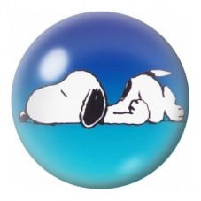 Cabochon en Verre Illustré Snoopy Endormi sur Fond Bleu 12 à 25mm pour la Création de Bijoux Fantaisie - DIY