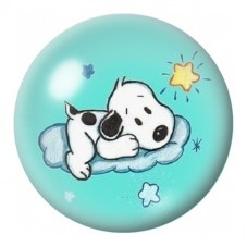 Cabochon en Verre Illustré Snoopy Endormi sous le Soleil 12 à 25mm pour la Création de Bijoux Fantaisie - DIY