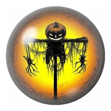 Cabochon en Verre Illustré Épouvantail à Tête de Citrouille 12 à 25mm pour la Création de Bijoux Fantaisie - DIY