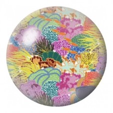 Cabochon en Verre Illustré Jardin de Coraux Multicolores 12 à 25mm pour la Création de Bijoux Fantaisie - DIY