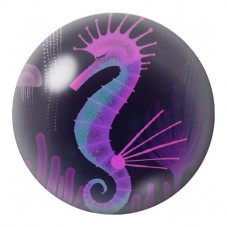 Cabochon en Verre Illustré Hippocampe Néon Violet 12 à 25mm pour la Création de Bijoux Fantaisie - DIY