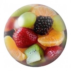 Cabochon en Verre Illustré Salade de Fruits Frais 12 à 25mm pour la Création de Bijoux Fantaisie - DIY