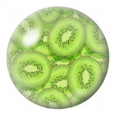 Cabochon en Verre Illustré Tranches de Kiwi 12 à 25mm pour la Création de Bijoux Fantaisie - DIY