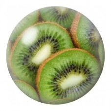 Cabochon en Verre Illustré Kiwis Entiers et Coupés 12 à 25mm pour la Création de Bijoux Fantaisie - DIY