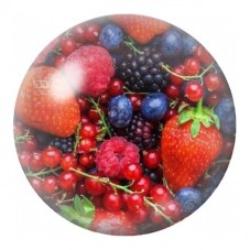 Cabochon en Verre Illustré Mélange de Fruits Rouges 12 à 25mm pour la Création de Bijoux Fantaisie - DIY